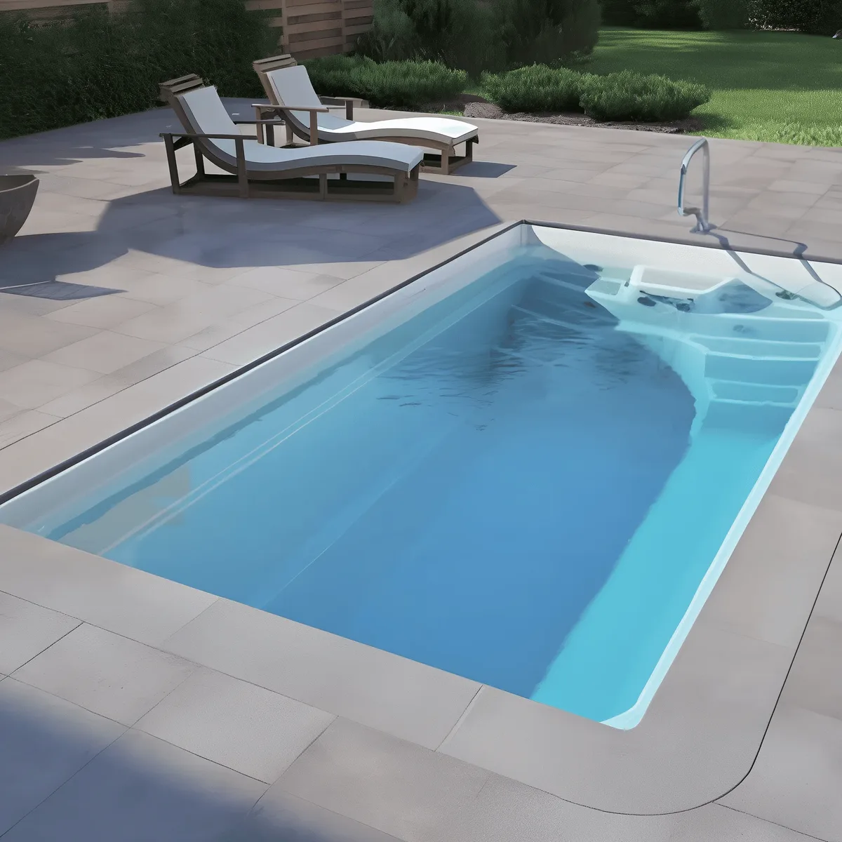 Композитный бассейн Laguna 5 — вид сверху в Тынде